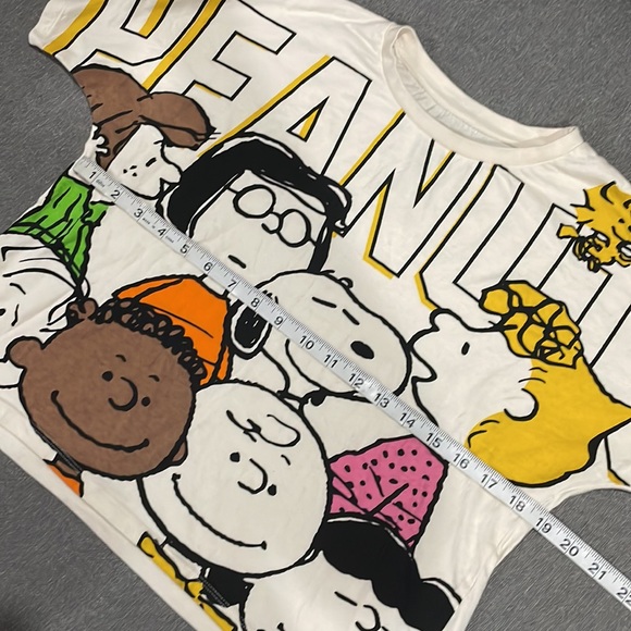 Peanuts Charlie Brown and the Gang Beige Crop top - Picture 5 of 8